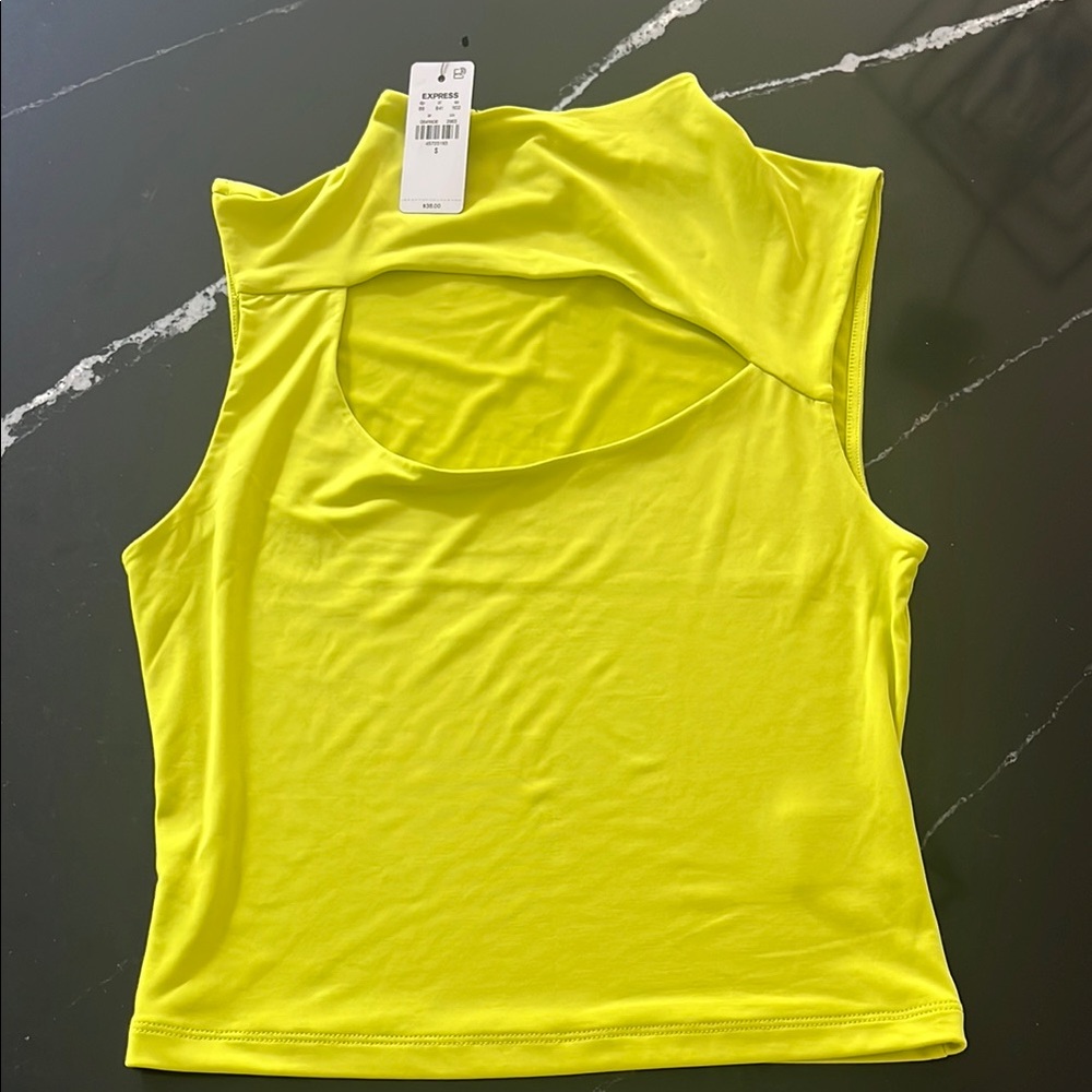 Express Neon Cut Out top Sz-S